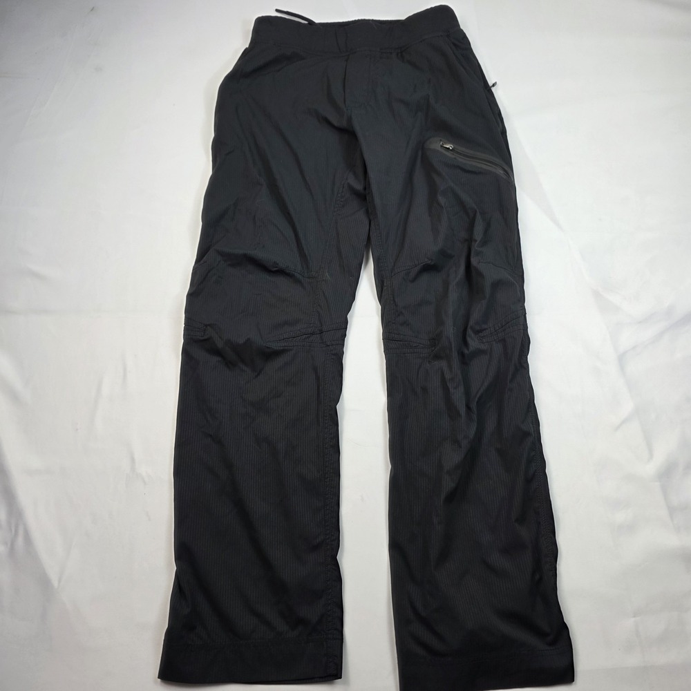 Lululemon Dance Studio Pants Womens M Black Straight Leg Zip Pocket Yoga